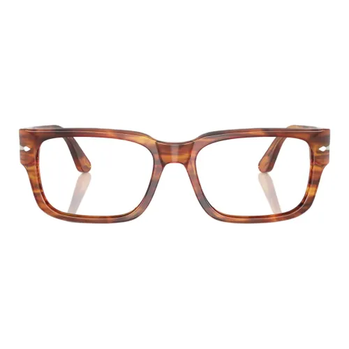 PERSOL Ацетат Квадратные Оправы для Очков Мужские Коричневые