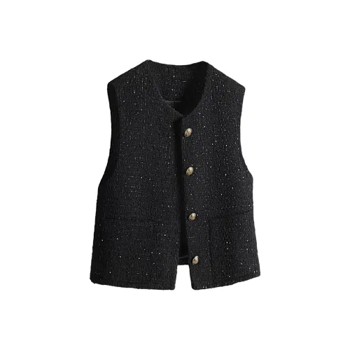 Cypress House Черные Женские Жилеты