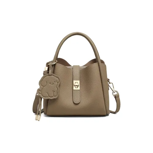 C°BANNER Сумка через плечо из коровьей кожи женская слоновая серый экрю