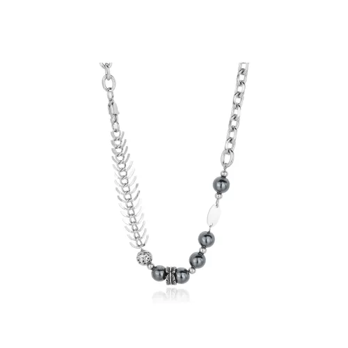 OWO Титановые стальные ожерелья унисекс серебряные