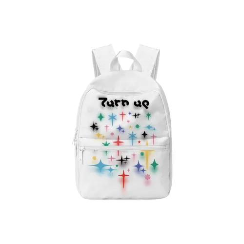 TURN UP Полиэстер Рюкзак Стандартный Унисекс Белый Черный