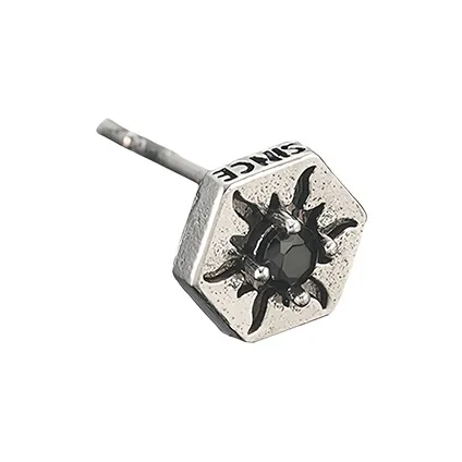 QIANFANGDAHUANGYE Титановые стальные серьги-гвоздики для мужчин