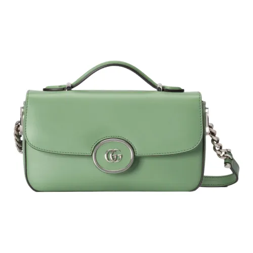 GUCCI PETITE GG Кожа Сумка Сумка через плечо Сумка через плечо Мини Женская Зеленая