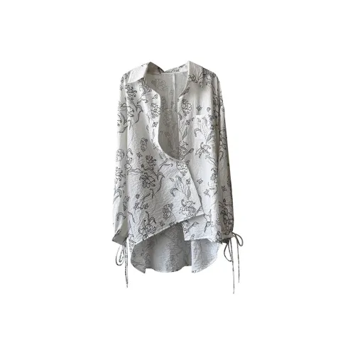 XIAOYERIJI Белые Женские Рубашки