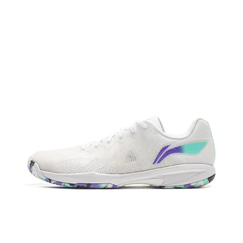 LINING Износостойкие Дышащие Низкие Кроссовки для тренировок Унисекс Флуоресцентный Звездный фиолетовый