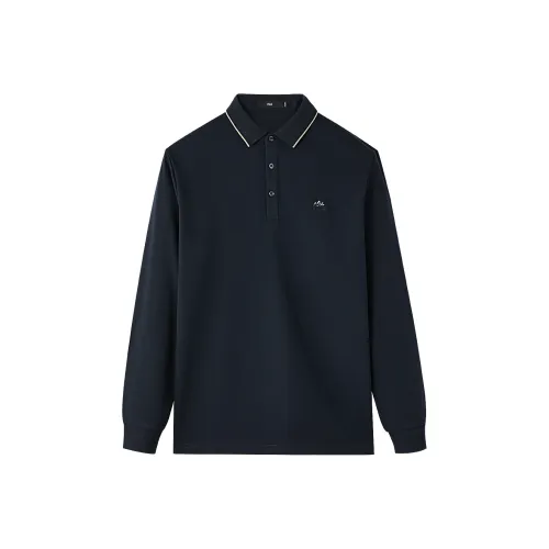 HLA Темно-синий Синий 30 Мужская Поло