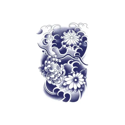 LIEJI Хризантема Tale Травяной Татуировочный Наклейка