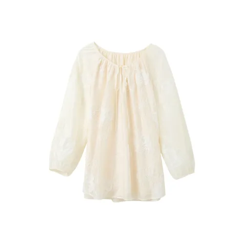 3COLOUR Экрю Женские Рубашки