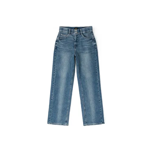 Lee Medium Light Blue Women's Jeans Ли Медиум Светло-Синий Женские Джинсы