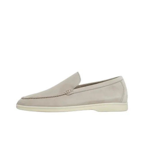 Loro Piana Summer Walk Мужские повседневные туфли Низкий топ Серый Мужской