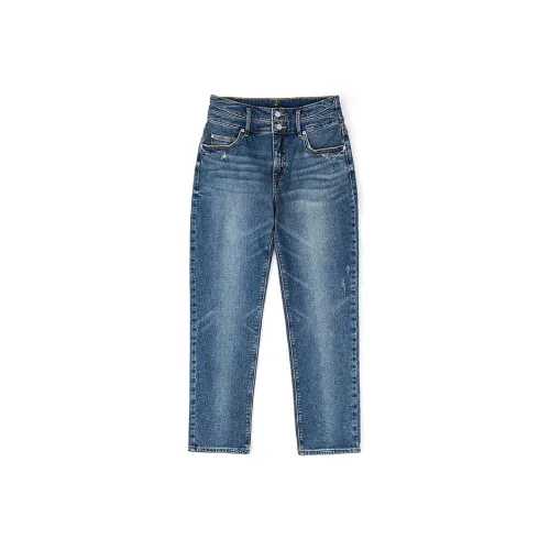 Lee Medium Dark Blue Women's Jeans Ли Мид Темно-Синий Женские Джинсы