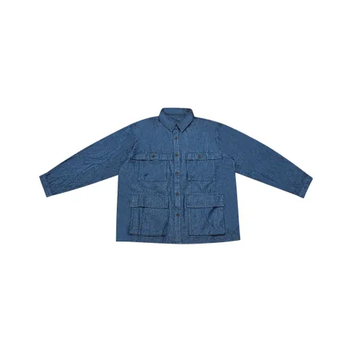 CVOOOER Синий Унисекс Рубашки