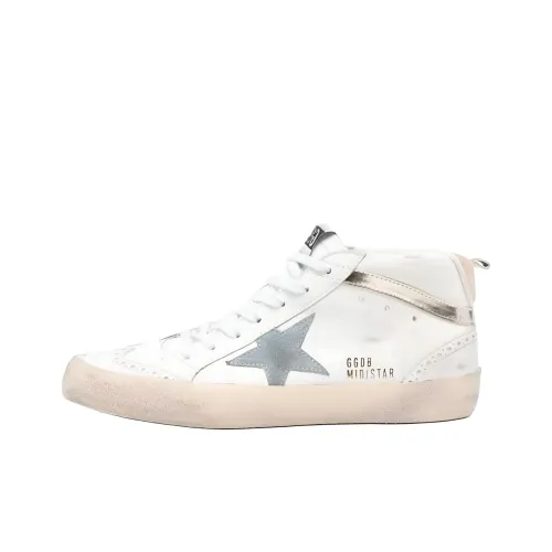 Golden Goose Mid Star Классический Низкий Топ Скейтборд Кроссовки Женские Белые