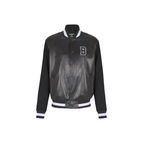 BALMAIN FW25 Кожа Куртка Мужская