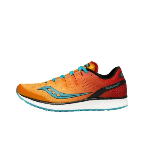Saucony Freedom Iso Freedom Беговые кроссовки Мужские Красный Оранжевый