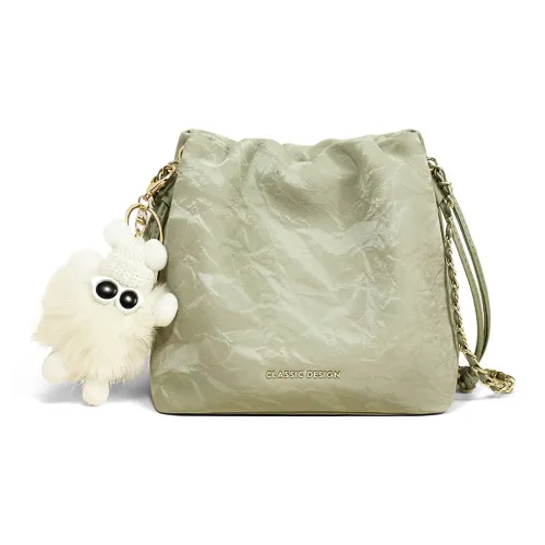 COMELY Коровья кожа Сумка через плечо Стандартная Женская Зеленая