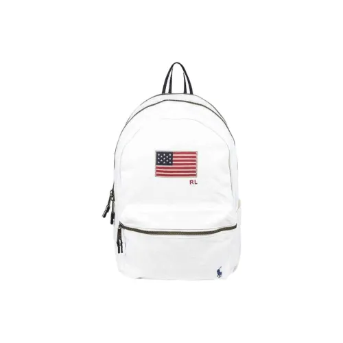 Ralph Lauren Cotton Backpack Men's White Ральф Лорен хлопковый рюкзак мужской белый