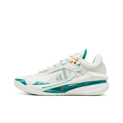 XTEP Баскетбольные кроссовки Low Top Sail Белый Nighttime Зеленый Мужской