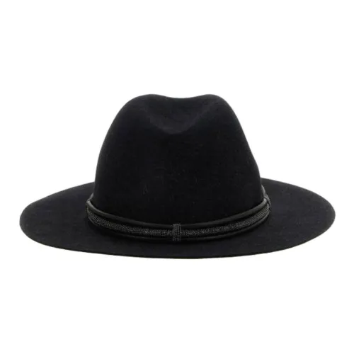 BRUNELLO CUCINELLI Felt Cylinders Unisex Black BRUNELLO CUCINELLI Фетр Цилиндры Унисекс Черный