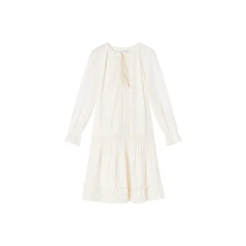 XIANGYING Длинное платье с длинными рукавами женское