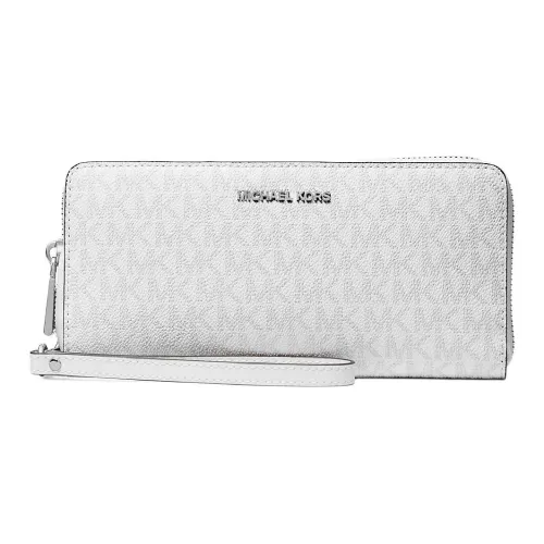 MICHAEL KORS Покрытый холст Кошелек Большой Женский Белый