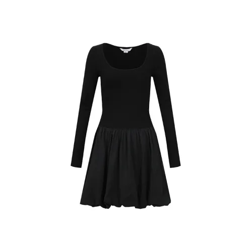 URBAN REVIVO Длинное платье с длинными рукавами женское