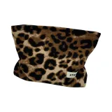 Винтажный коричневый большой макияж с принтом леопарда