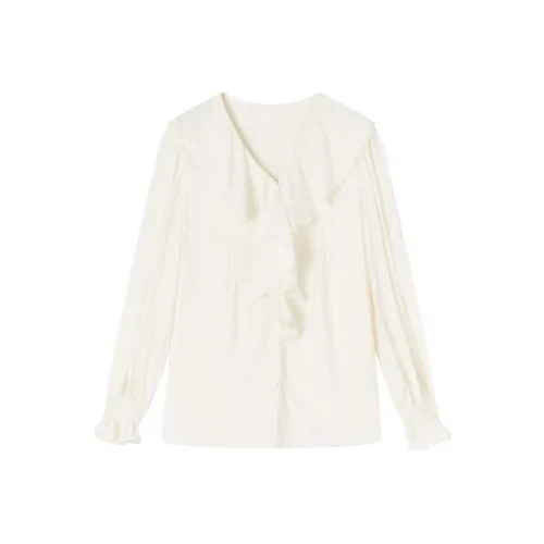 XIANGYING Белые Женские Рубашки