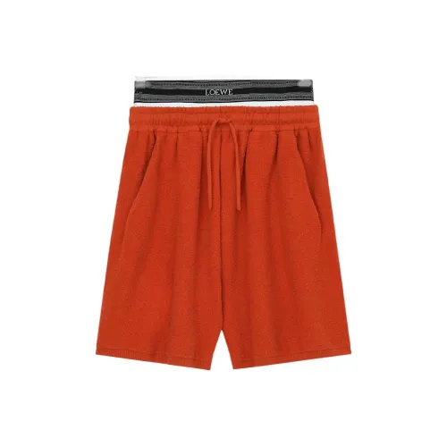 LOEWE Orange Мужские Повседневные Шорты