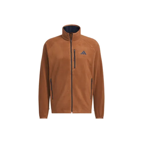 Adidas Темно-коричневые унисекс куртки