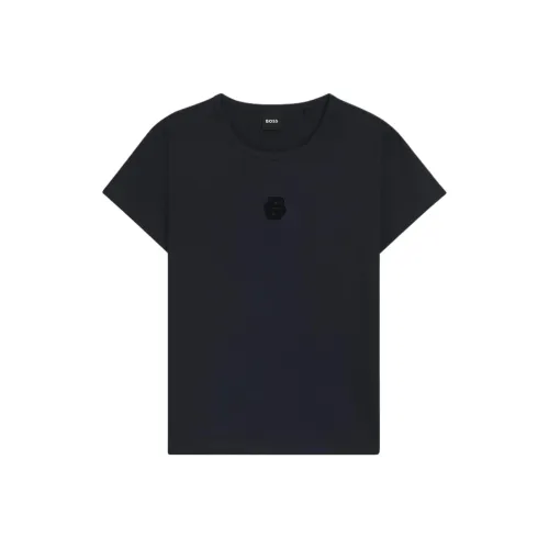 Hugo Boss Темно-синие женские футболки T