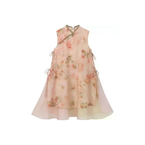 Meter Платья в стиле Ханьфу Новый китайский стиль Чонсам Платье принцессы Детское