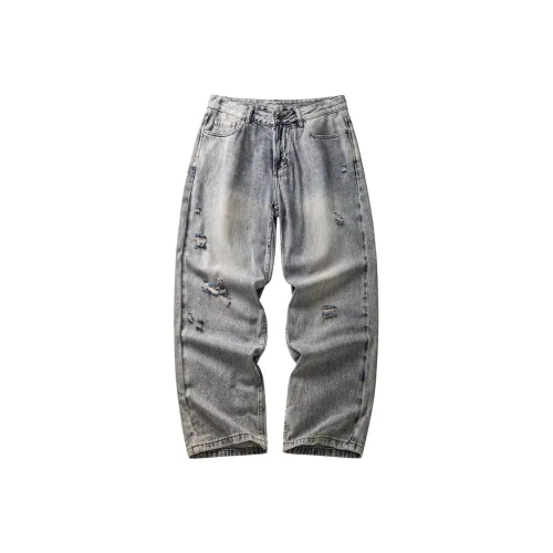 OGQG Туманный серый Мужские Джинсы