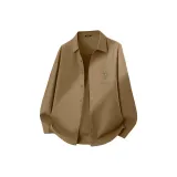 [100% cotton Light Business] Кофейный (Ma Подвесной Бамбук Зеленый Логотип на груди)