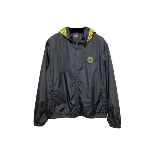 VERSACE Мужские черные куртки