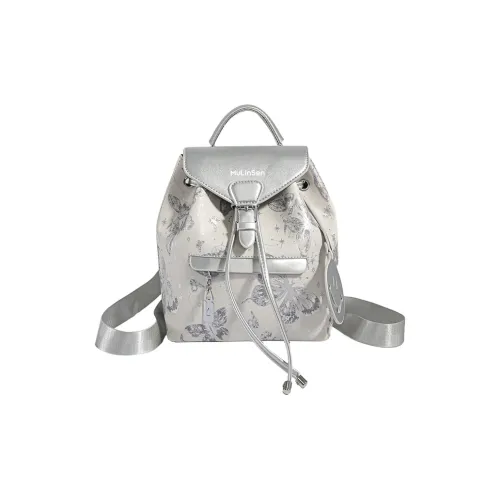 Mulinsen ПУ (полиуретан) Рюкзак Стандартный Women's Silver Pink