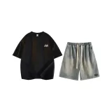 Комплект одежды (Черный топ + Желтый грязный низ)