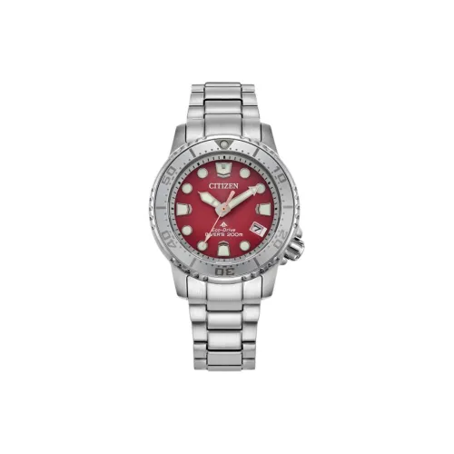 CITIZEN Световой Кварцевый Механизм Женские Часы 36,5 мм Красный