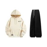 Комплект (абрикосовый топ+черные брюки)