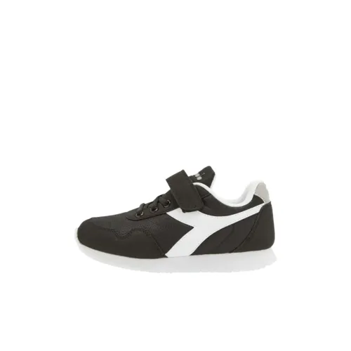DIADORA Simple Run Low Топ Kids Lifestyle Shoes Черный белый Детский