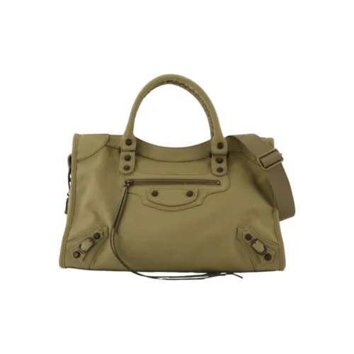 Balenciaga Le City Canvas Сумка через плечо Сумка среднего размера Женская Хаки