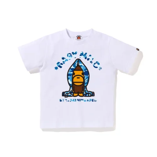 A BATHING APE T Рубашка SS25 Дети 3-7 лет