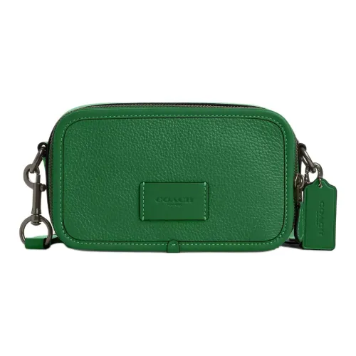 COACH Wyatt Коровья кожа Сумка через плечо Маленькая Мужская Зеленая