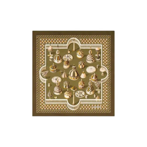 FERRAGAMO Шелковые шарфы Женские Перидот Цвет