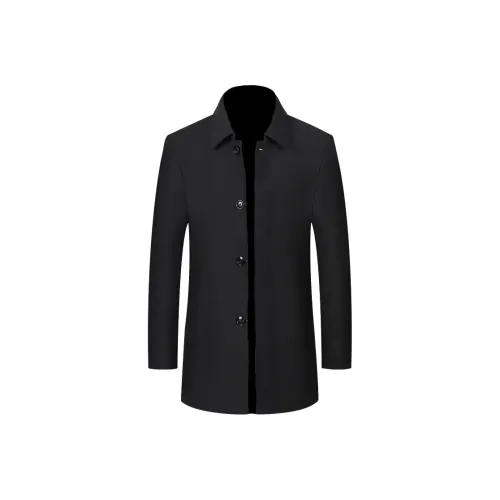 MH Темно-синий синий мужской тренч