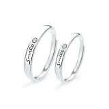 Минималистский стиль, кольцо с улыбающимся лицом [1 пара]