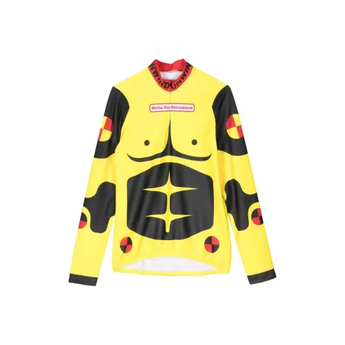WALTER VAN BEIRENDONCK Желтые Мужские T-рубашки