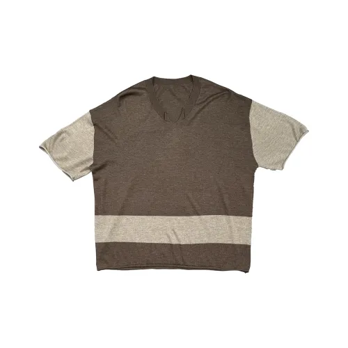 RICHILL MELANCHOLY Шерстяное плетение T-рубашка Стиль "Старые деньги" Короткий рукав Унисекс