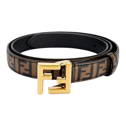 FENDI Ремень FFРемень Из Кожи Коричневого Цвета