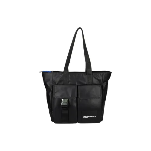 KARL LAGERFELD Хлопок Плечевая сумка Женская Черная